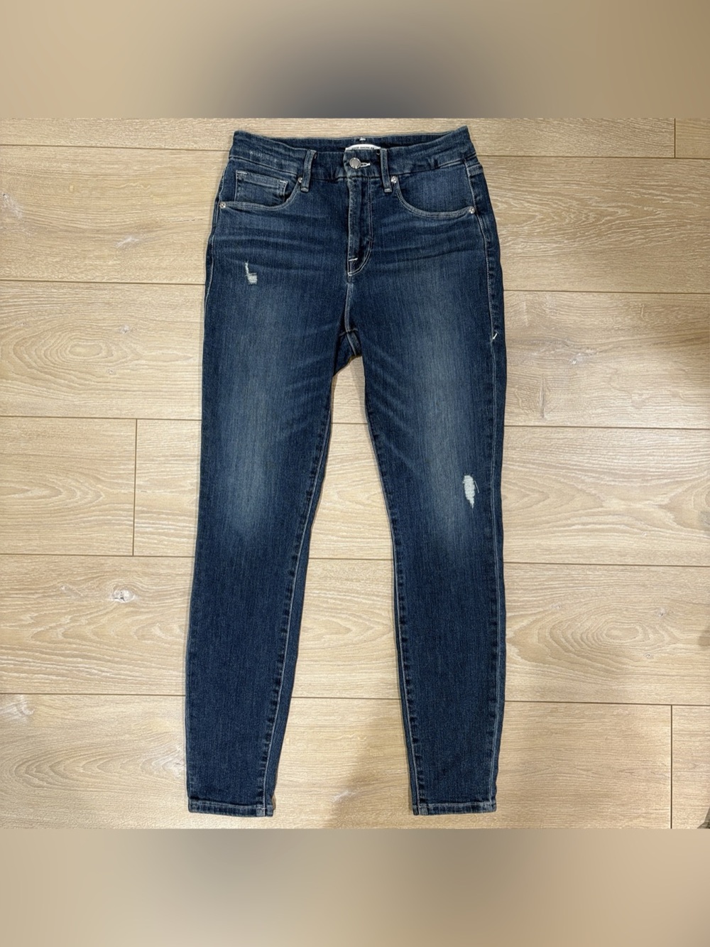 Good American Good Legs Skinny Jeans Size 6/28 GL899T Blue341
